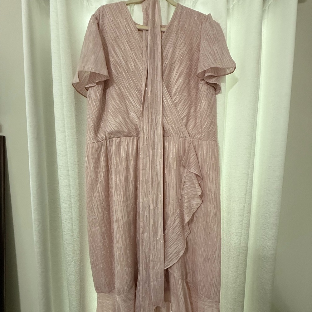 Lane Bryant Pink Ruffled Elegant dress